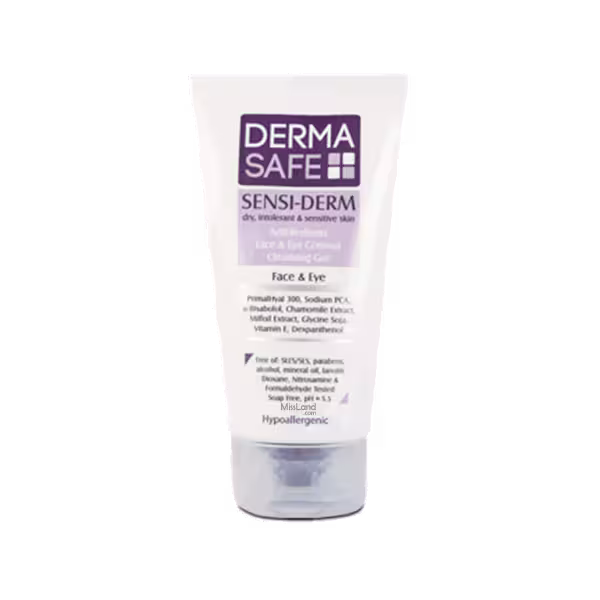 ژل شستشوی صورت و اطراف چشم درماسیف پوست خشک (150 میل)