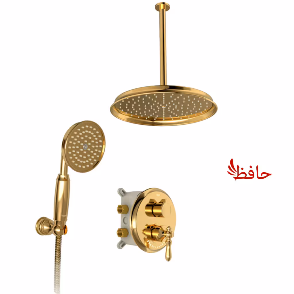 شیر حمام توکار شودر مدل زیگموند طلایی تیپ 3 BRASS