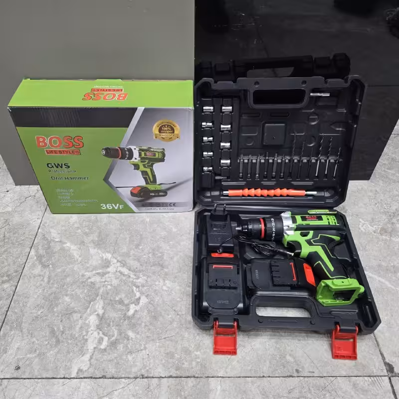 دریل شارژی چکشی 36 ولت صنعتی باس مدل BS36V