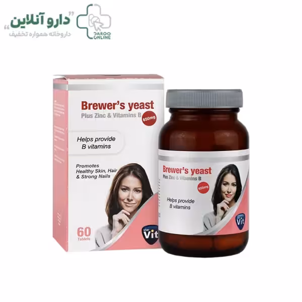 مخمر آبجو پلاس زینک و ویتامین گروه ب استارویت بسته 60 عددی