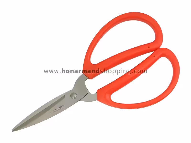 قیچی استیل دسته پلاستیکی سایز بزرگ