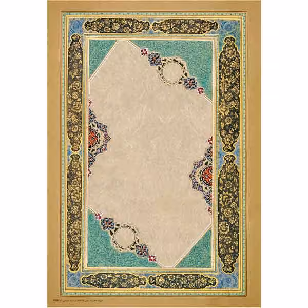 کاغذ ابروباد کد Y624 تذهیب دار چاپی (ابعاد 35*25) – بسته 5 عددی