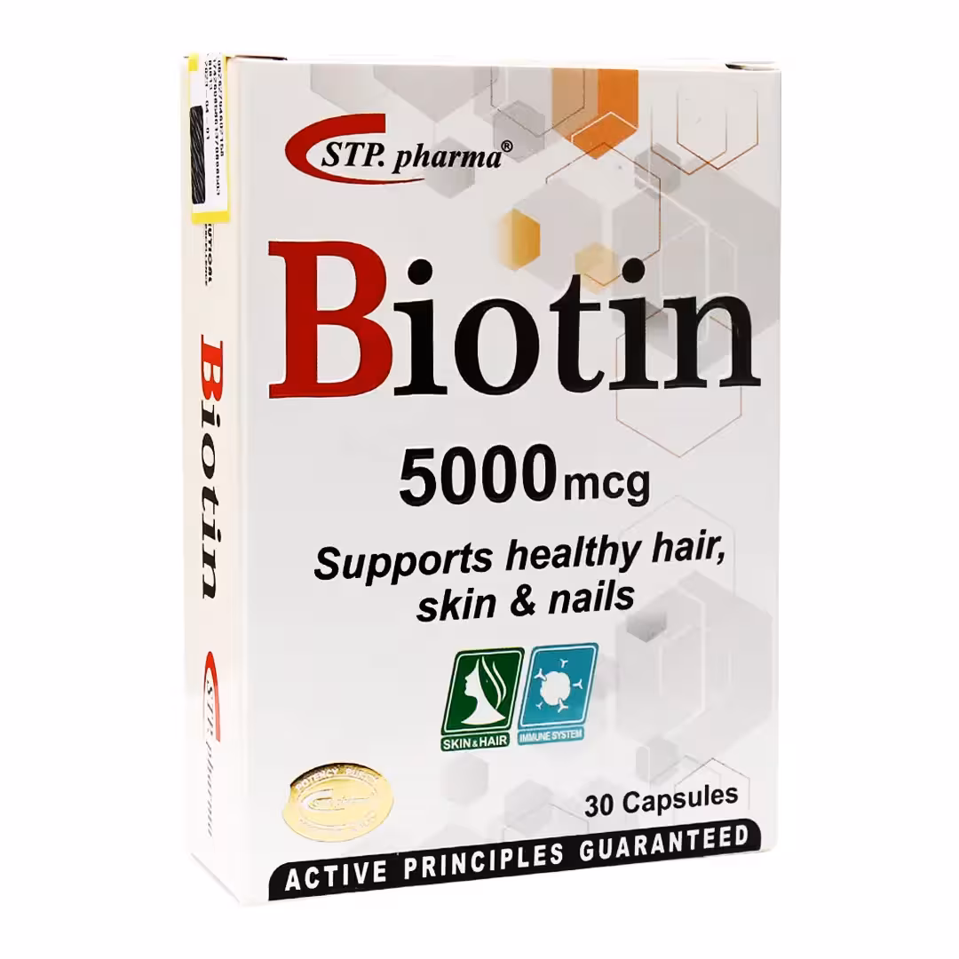 بیوتین 5000 اس تی پی فارما 30 عددی