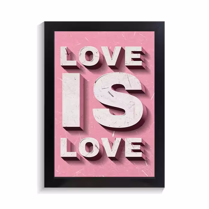 تابلو طرح love is love کد PF-27070