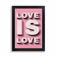 تابلو طرح love is love کد PF-27070