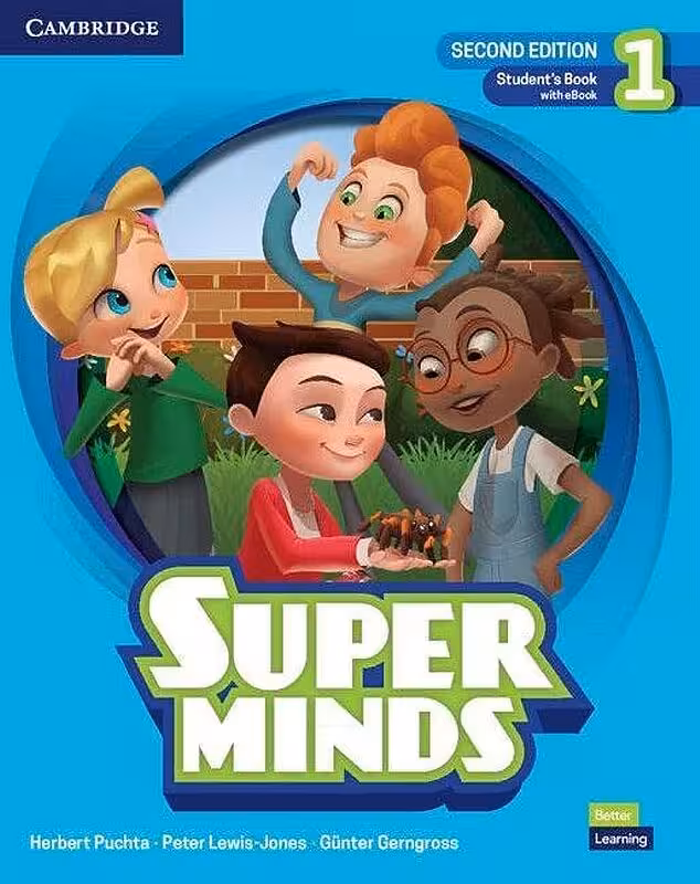 کتاب انگلیسی کودکان Super Minds 1 (2nd) SB WB DVD کتاب سوپر مایندز ویرایش دوم