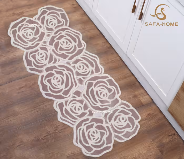 فرش فانتزی طرح گل کد 01