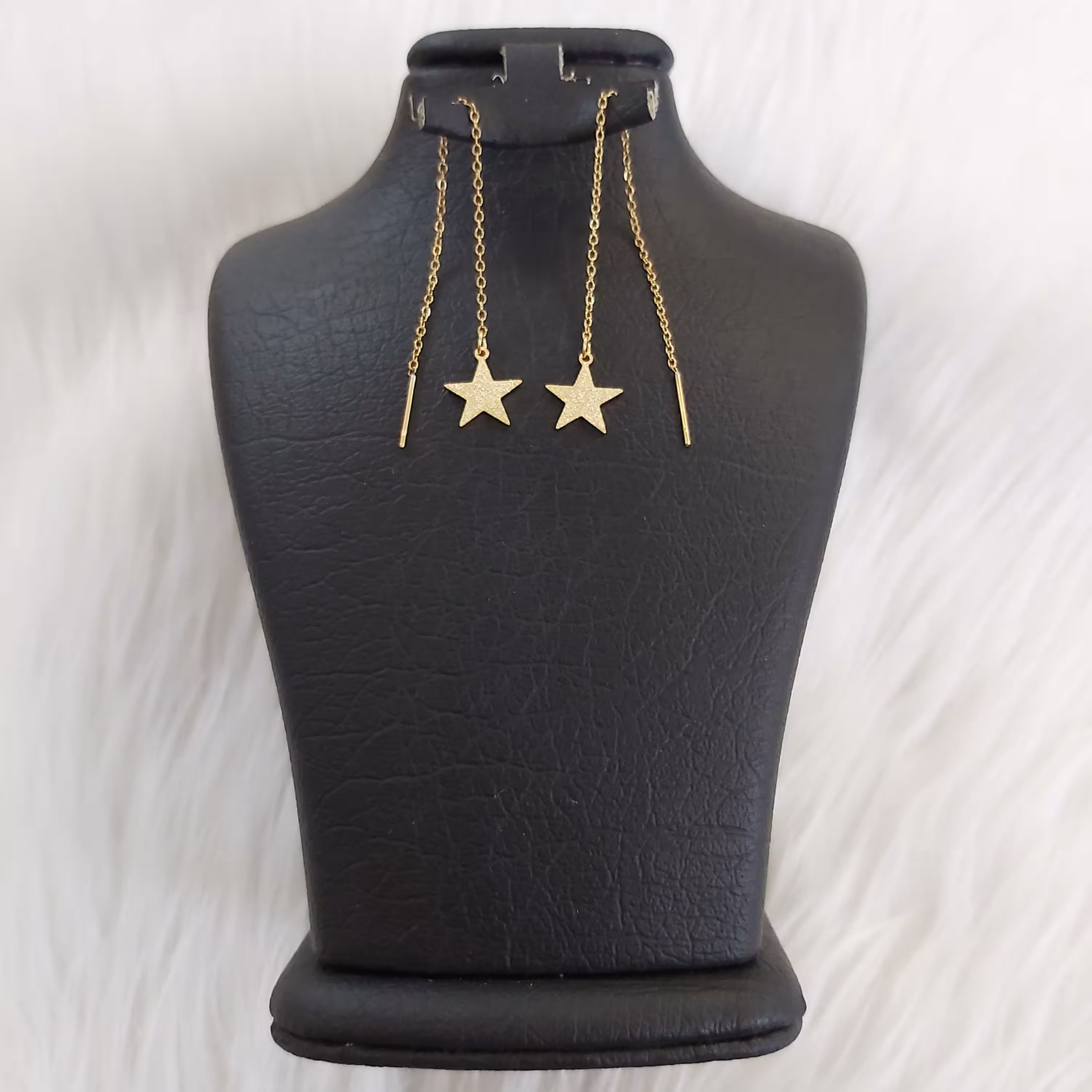 گوشواره استیل مدل بخیه طرح ستاره کد sta113