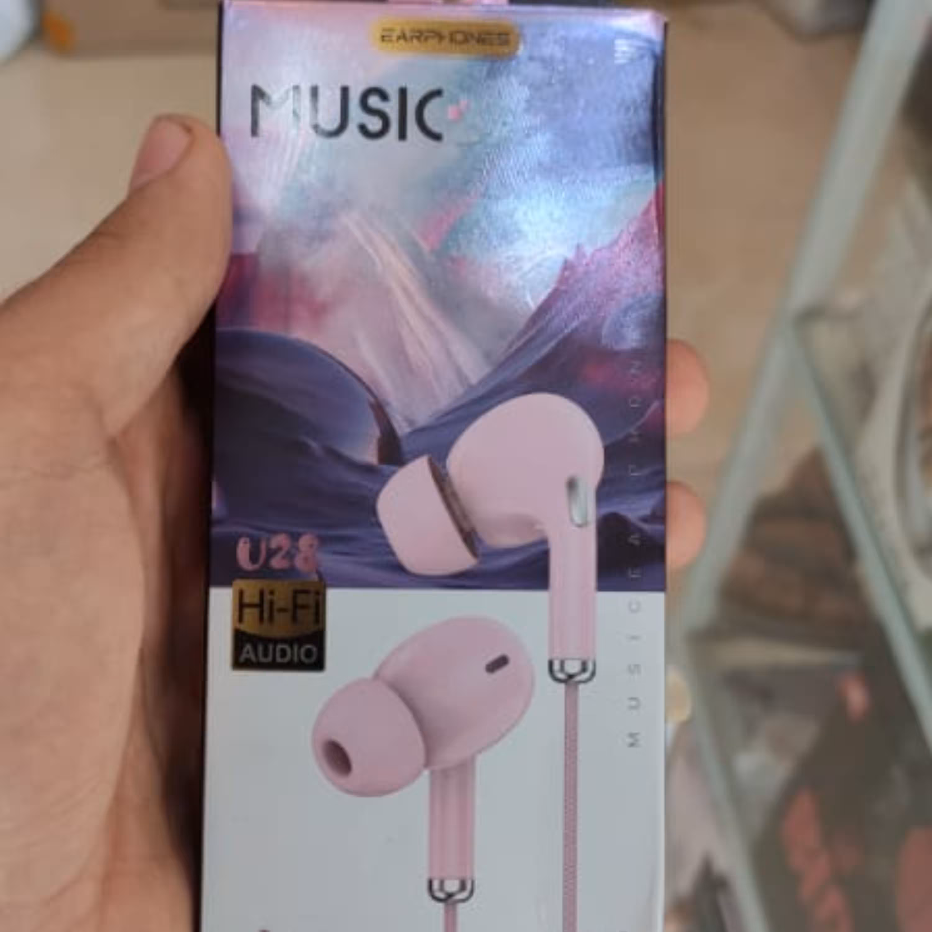 هندزفری Music U28 رنگ صورتی