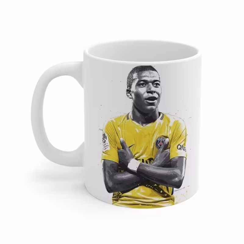 ماگ طرح کیلیان امباپه Kylian Mbappe مدل NM1619