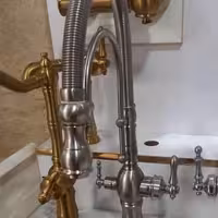 شیر ظرفشویی فنری 2 منظوره کروم مات آیدا صنعت