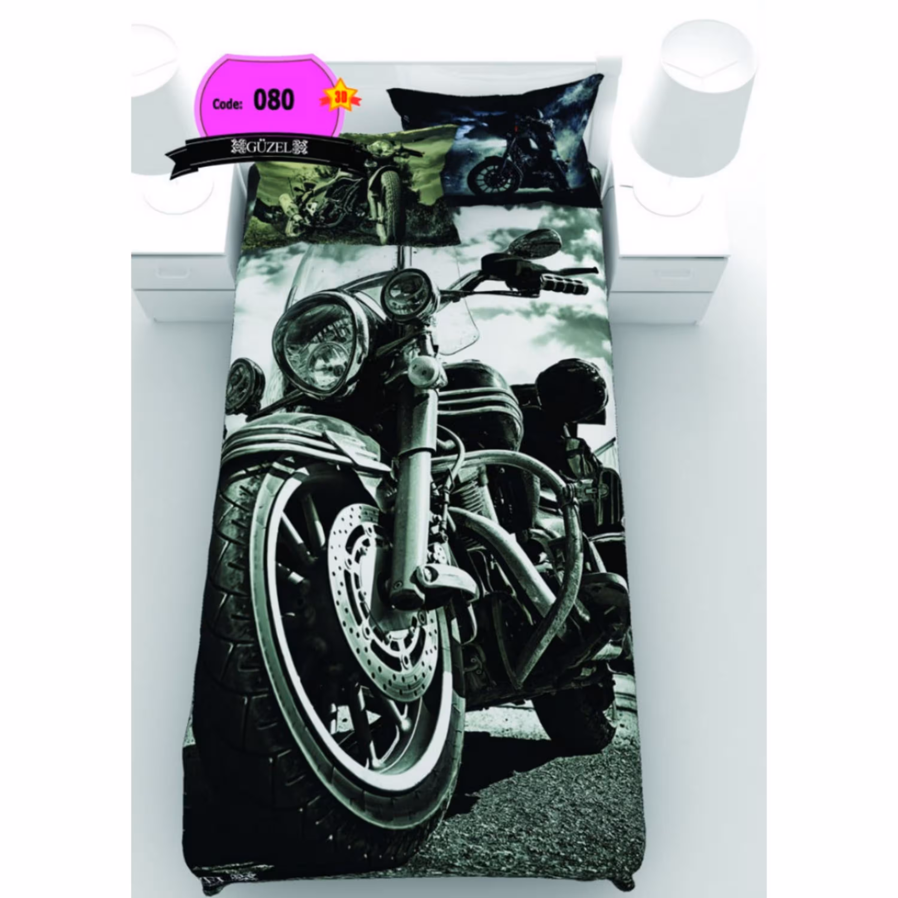 روتختی تک نفره سه بعدی برند گوزل -5 تکه -کد80