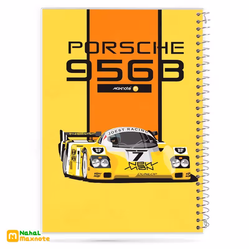 دفتر 60 برگ سیمی طلقی( طرح موتور ماشین) کد 9631.طرح 8