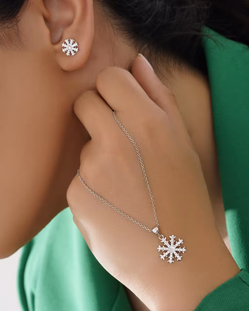 نیمست نقره جواهری کد 00069