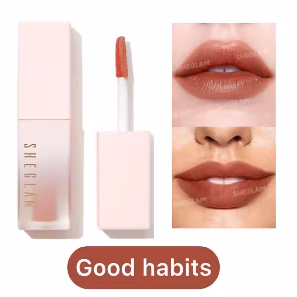 تینت لب حجم دهنده شیگلم پیگمنت و ماندگاری بالا  تغییر رنگ و مات شدن در بلند مدت  حجم 3.5میل good habits