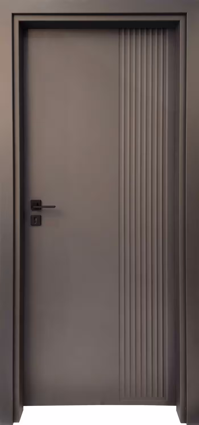 درب داخلی اتاق ام دی اف MDF مدل 109 طوسی تیره