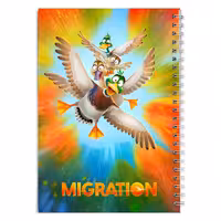 دفتر مشق کارتون مهاجرت