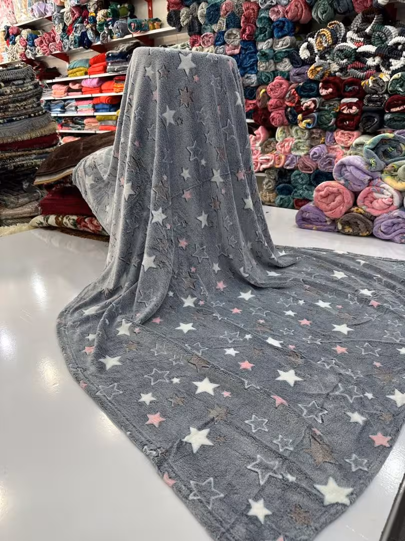 پتو مسافرتی شب و نما یکنفره سایز 220.160