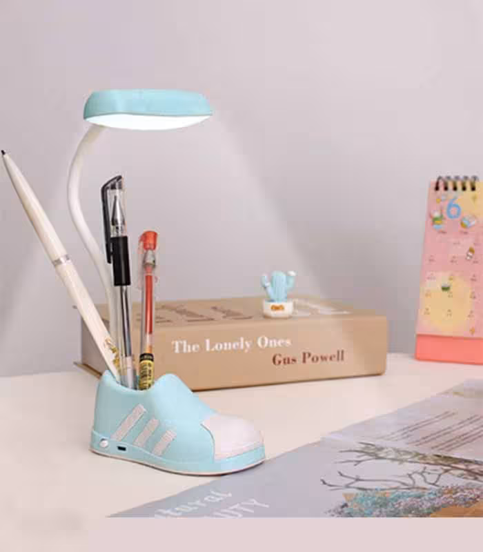 چراغ مطالعه و جاقلمی فانتزی طرح کفش