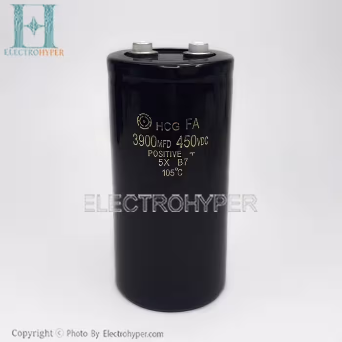 خازن الکترولیت با ظرفیت 3900uF و ولتاژ 450V