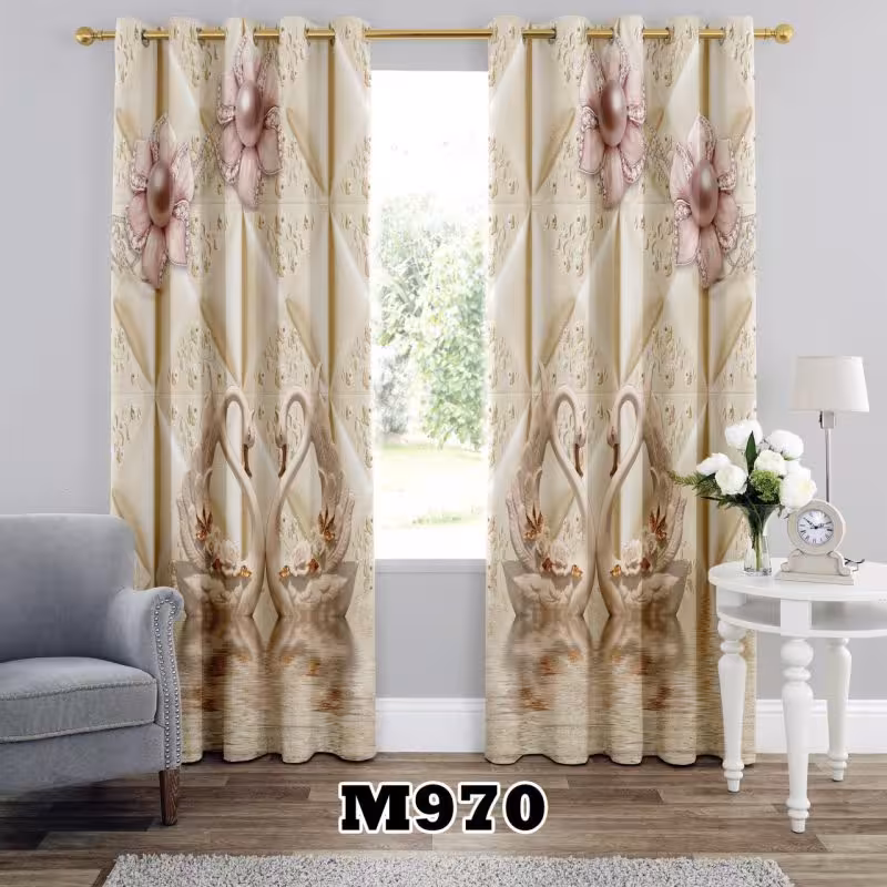 پرده سه بعدی طرح قو