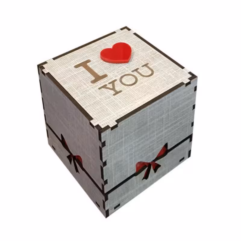 جعبه هدیه چوبی کد 137585