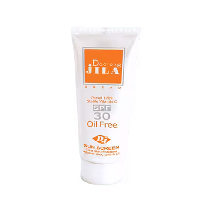 کرم ضد آفتاب  SPF30 فاقد چربی دکتر ژیلا  Doctor Jila Sun Screen Cream Oil Free SPF30