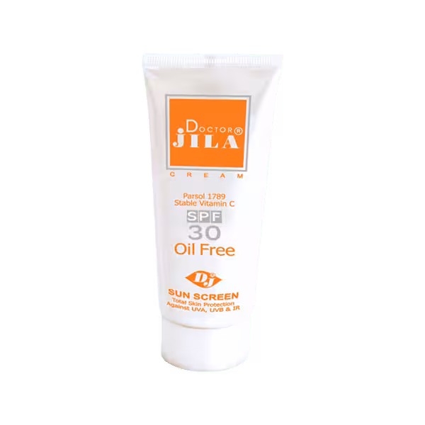 کرم ضد آفتاب  SPF30 فاقد چربی دکتر ژیلا  Doctor Jila Sun Screen Cream Oil Free SPF30