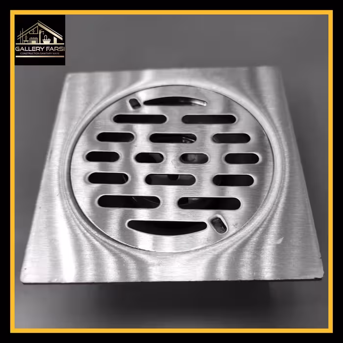 کف شور برنجی سایز10*10 رنگ کروم مات