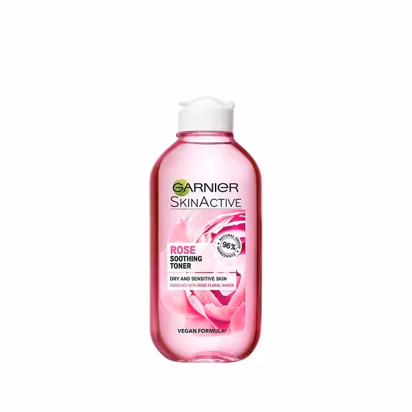 تونر گل رز پوست حساس و خشک گارنیر حجم 200 میل Garnier Rose Toner