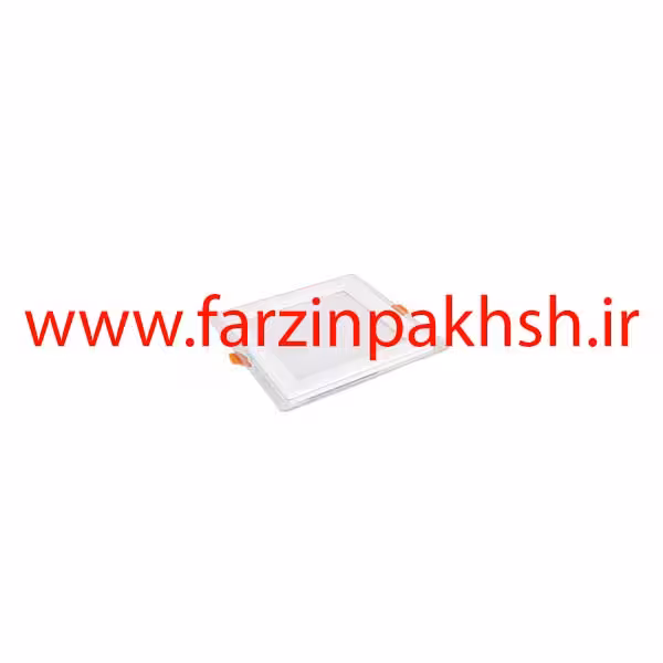 چراغ پنلی SMD توکار 12 وات مربعی پارس شعاع توس مدل گلاریس