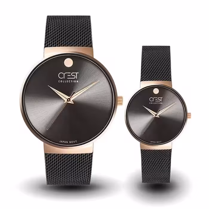 ست ساعت مچی زنانه و مردانه کرست مدل 6028-3