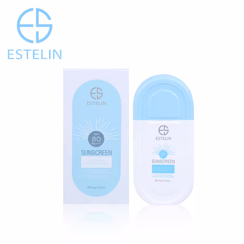 ضدآفتاب استلین بیرنگ آبرسان و ضدپیری قوی فوق سبک 100 گرم Estelin Ultra-Light Hydrating Invisible Sunscreen SPF80    PA