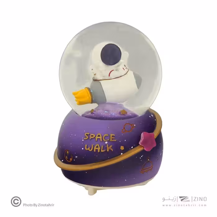 گوی موزیکال چراغ دار طرح فضانورد کد166