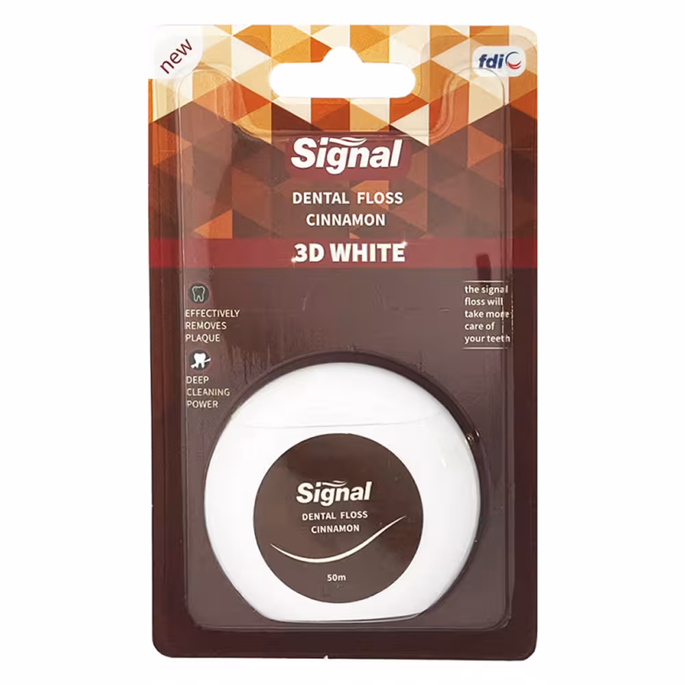 نخ دندان سیگنال مدل 3D White با طعم دارچین