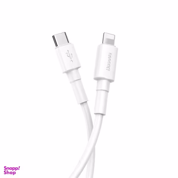 کابل تبدیل USB-C به لایتنینگ باسیوس مدل Mi طول 1 متر