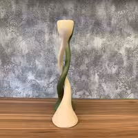 شمعدان دکوری سبز کرم پیچک