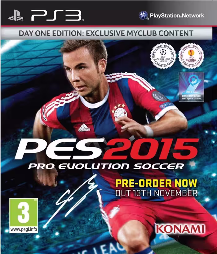 بازی پلی استیشن 3 (PS3 ) نسخه رایتی نسخه هک شده بازی    PES 2015: Pro Evolution Soccer ps3