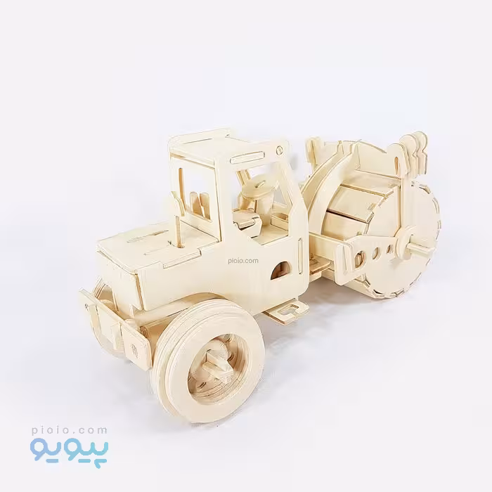 پازل سه بعدی چوبی مدل غلتک راه سازی