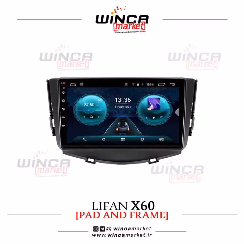مانیتور فابریک اندروید لیفان ایکس X60 سری اس S400 پلاس وینکا WINCA مدل RS855 (