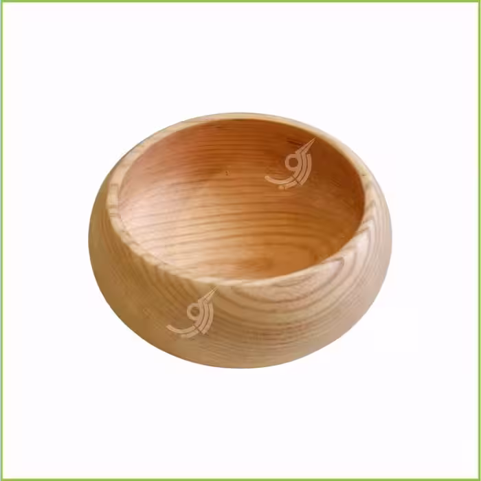 کاسه چوبی خمره ای قطر 20 کد 101730