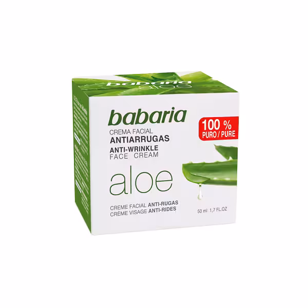 کرم ویتامینه و ضد چروک صورت باباریا حاوی عصاره آلوئه ورا حجم 50 میل