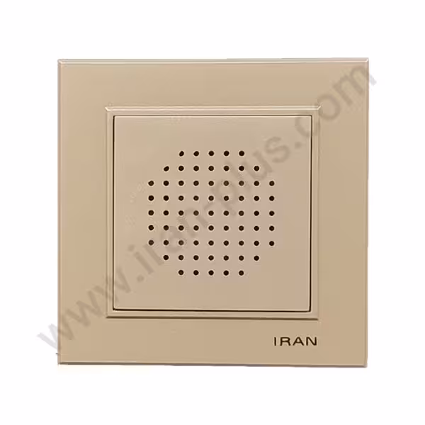 زنگ دینگ دانگ مدل برلیان رنگی بژ