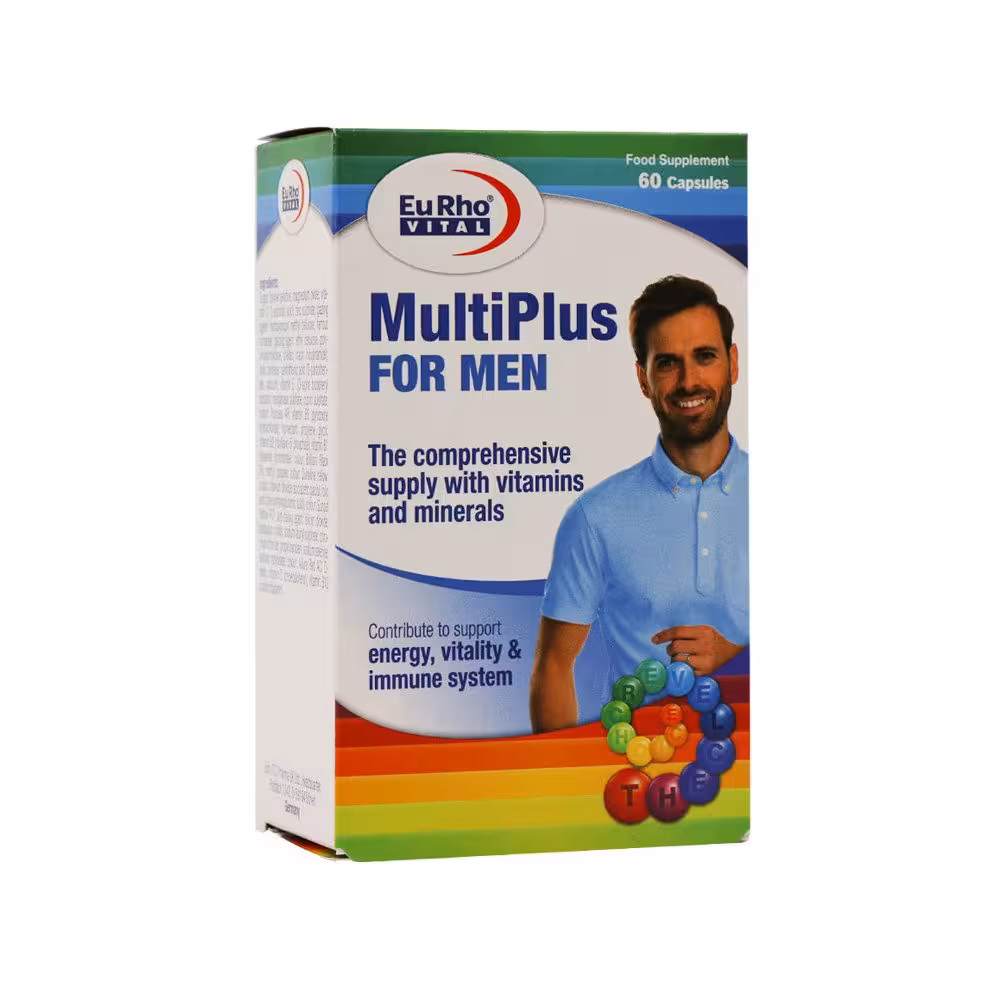 کپسول مولتی پلاس آقایان یوروویتال | 60 عدد