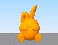 مدل سه بعدی تخم مرغ طرح خرگوش کد03 (Obj)