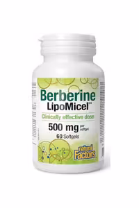 قرص بربرین 500 میلی گرم نیچرال فکتور LipoMicel - بسته 60 عددی