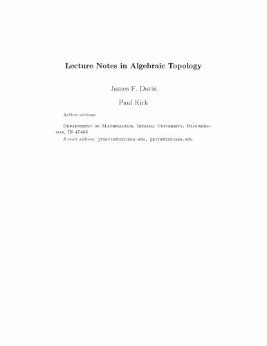 خرید و دانلود نسخه کامل کتاب Lecture notes in algebraic topology