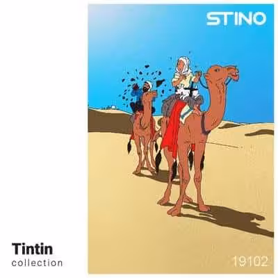 پازل شیشه ای استینو 260 تکه طرح تن تن (کد 19102)،(باجعبه)