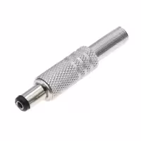 فیش آداپتور نری فلزی سرکابلی 5.5mm