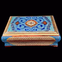 جعبه خاتم کاری مدل تمام خاتم حاشیه تذهیب 14در22